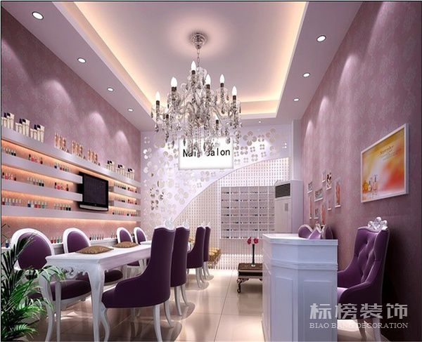 深圳美甲店墻面裝飾怎么做？